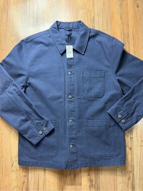 ❗️NWT❗️Men's J.Crew Factory Canvas Chore Jacket in Navy Size XL